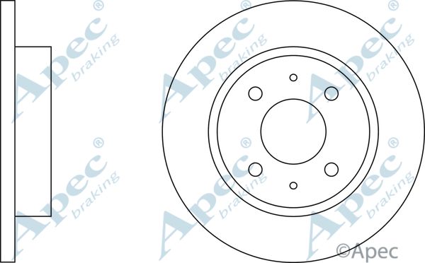 APEC BRAKING Bremžu diski DSK198